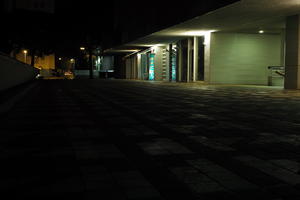 artificial lighting, Croatia, entrance, eye level view, night, pavement, pavement, paving, spring, Zadar, Zadarska