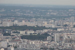 aerial view, autumn, city, cityscape, day, diffuse, diffused light, France, Ile-De-France, Paris