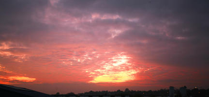 autumn, cloud, dusk, England, evening, eye level view, London, sky, sunset, The United Kingdom