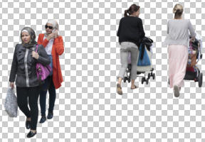 above, ambient light, casual, cutout, cutout groups, cutout people, cutout women, day, diffuse, diffused light, elevated, female, Muslim, natural light, passerby, people, summer, sunlight, walking, woman