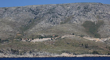 beach, Croatia, day, eye level view, hill, landscape, natural light, outdoors, sunny, wilderness