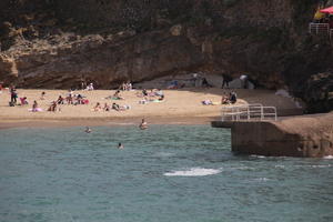 Aquitaine, beach, Biarritz, day, eye level view, France, people, seascape, spring, sunbathing, sunlight, sunny, sunshine