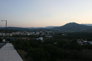 Agios Nikolaos, autumn, day, dusk, elevated, Greece, Lasithi, mountain, town