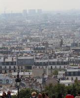 aerial view, autumn, city, cityscape, day, diffuse, diffused light, France, Ile-De-France, Paris