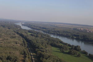 aerial view, Austria, day, forest, natural light, river, sunny, vegetation, Vienna, Wien