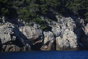 coastline, Croatia, day, eye level view, rockery, seascape, summer, vegetation