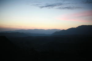 Arequipa, Arequipa, autumn, dusk, elevated, evening, eye level view, mountain, natural light, open space, Peru, sky