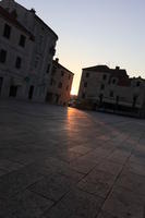 building, Croatia, dusk, evening, lowered, Makarska, pavement, Splitsko-Dalmatinska, square