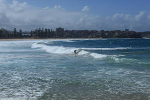 Australia, beach, day, eye level view, New South Wales, people, seascape, summer, sunny, swimming, Sydney