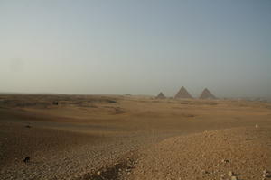 clear, day, desert, Egypt, eye level view, haze, sky, summer, sunny