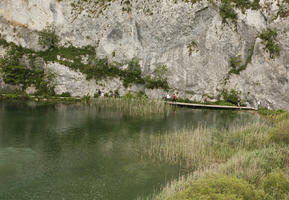 cliff, Croatia, day, diffuse, diffused light, eye level view, Karlovacka, lake, natural light, reed, summer