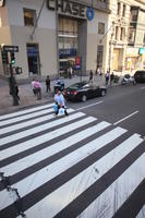 building, car, crossing, day, elevated, man, Manhattan, New York, people, street, summer, sunny, The United States, walking