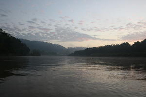 Brunei, diffuse, diffused light, eye level view, natural light, river, summer, tropical, twilight