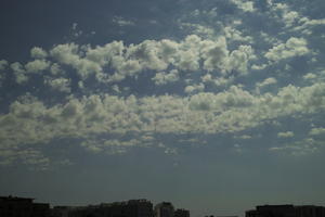 Altocumulus, blue, cloud, Croatia, day, eye level view, morning, natural light, open space, sky, summer, Zadarska