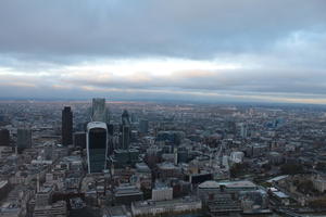 aerial view, city, day, diffuse, diffused light, England, London, overcast, The United Kingdom, urban, winter