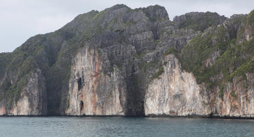 cliff, day, diffuse, diffused light, eye level view, seascape, summer, Thailand