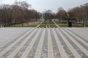 day, eye level view, France, Ile-De-France, natural light, overcast, Paris, park, pavement, winter