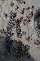 above, Croatia, crowd, day, Dubrovacko-Neretvanska, Dubrovnik, people, standing, street, summer, sunny, tourist