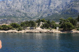 coastline, Croatia, day, eye level view, Makarska, seascape, Splitsko-Dalmatinska, summer, tree, vegetation