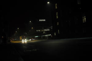 artificial lighting, Copenhagen , Denmark, eye level view, Kobenhavn, night, outdoor lighting, street