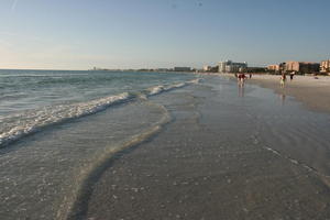 beach, day, eye level view, Florida, group, Sarasota, seascape, sunny, sunshine, The United States, walking, winter