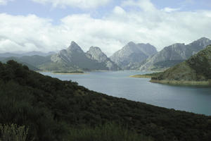 Asturias, day, diffuse, diffused light, elevated, lake, mountain, natural light, Spain, summer