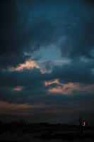 dusk, England, eye level view, London, overcast, sky, sunset, The United Kingdom