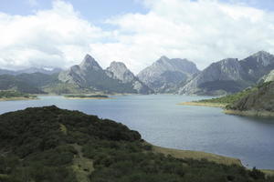 Asturias, day, diffuse, diffused light, elevated, lake, mountain, natural light, Spain, summer