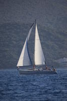 coastline, Croatia, day, Dubrovacko-Neretvanska, eye level view, Korcula, seascape, summer, transport, yacht