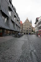 afternoon, bicycle, Braunschweig, building, day, Deutschland, eye level view, facade, natural light, Niedersachsen, pavement, summer