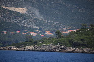 coastline, Croatia, day, eye level view, seascape, tree, vegetation