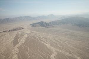 aerial view, day, desert, Ica, landmarks, mountain, natural light, Nazca, Nazca lines, Peru, riverbed, sunny