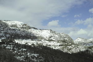 day, eye level view, France, Greolieres, mountain, Provence Alpes Cote D