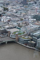 aerial view, city, day, diffuse, diffused light, England, London, overcast, The United Kingdom, urban, winter