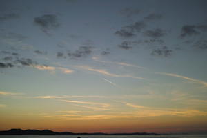 Altocumulus, cloud, Croatia, dusk, dusk, evening, eye level view, open space, sky, summer, Zadarska