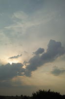 afternoon, backlight, Cirrostratus, cloud, cloudy, Croatia, Cumulonimbus, eye level view, godrays, open space, sky, summer, Zadarska