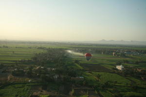 aerial view, balloon, dusk, East Timor, Egypt, Egypt, palm, tree, vegetation