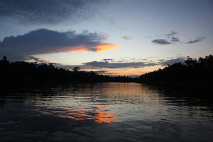 Brunei, diffuse, diffused light, eye level view, natural light, river, summer, tropical, twilight