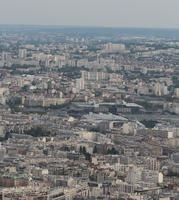 aerial view, autumn, city, cityscape, day, diffuse, diffused light, France, Ile-De-France, Paris