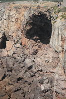 cave, cliffs, day, elevated, looking down, open space, Portugal, Portugal, rocks, Sagres, summer, sunlight, sunny