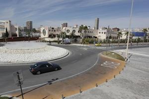 Alicante, car, day, elevated, natural light, pavement, roundabout, Spain, street, sunny, Valenciana