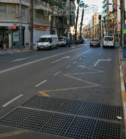 Alicante, car, day, eye level view, pavement, road, Spain, street, sunny, Valenciana, van