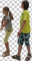 ambient light, casual, caucasian, couple, cutout, cutout kids, cutout people, day, eye level view, side, summer, walking