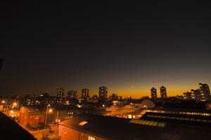 artificial lighting, cityscape, dark, dusk, elevated, England, London, night, sky, The United Kingdom