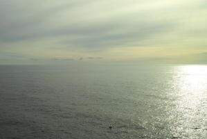 afternoon, Cirrostratus, cloudy, day, elevated, haze, looking down, Monaco, Monte Carlo, Monte-Carlo, museum, overcast, seascape, sky, sun glare, top-down perspective, winter