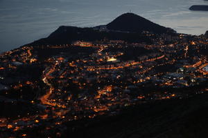 artificial lighting, cityscape, Croatia, Dubrovacko-Neretvanska, Dubrovnik, elevated, evening, summer, twilight