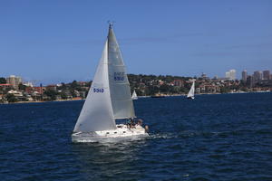 Australia, boat, cityscape, day, eye level view, New South Wales, seascape, summer, sunny, Sydney, yacht