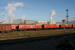 bright, Bulgaria, carriage, day, eye level view, railway, station, train, transport