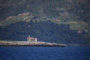 coastline, Croatia, day, eye level view, mountain, seascape, summer, tree, vegetation, woodland