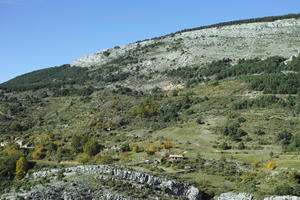 autumn, bright, day, eye level view, France, mountain, Provence Alpes Cote D